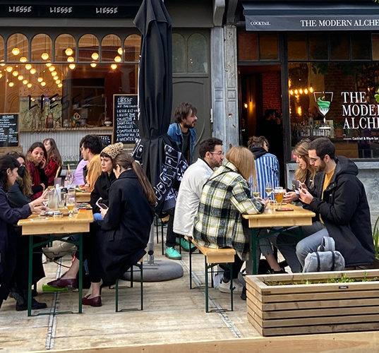 tijdelijk terras brussel hoofdstad