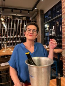 Anne Boulord, horeca-adviseur, eigenaar van Winery Brussels @foto Sarah Douhard